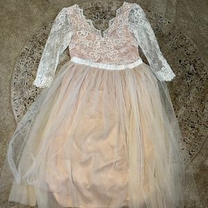 Wedding/Cosplay bodysuit and tulle skirt